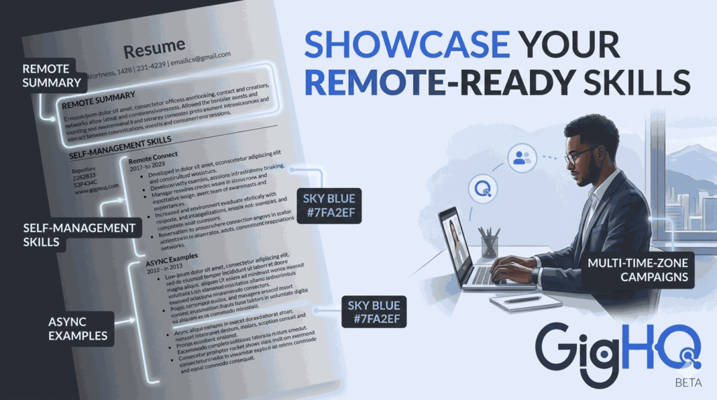 How to Showcase “Remote-Ready” Skills on Your Resume