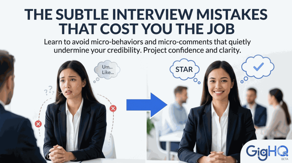 The Subtle Interview Mistakes That Cost You the Job