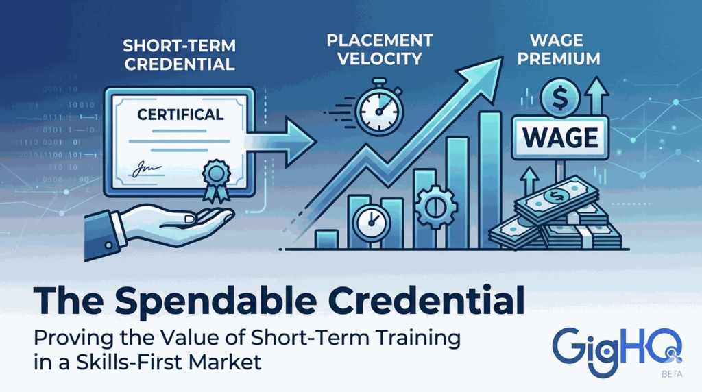 The Spendable Credential: Proving the Value of Short-Term Training in a Skills-First Market
