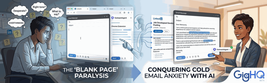 The ‘Blank Page’ Paralysis: Conquering Cold Email Anxiety with AI