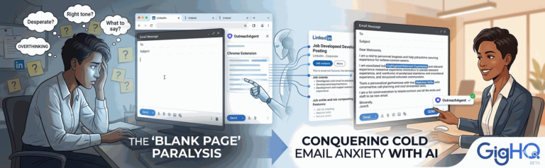 The ‘Blank Page’ Paralysis: Conquering Cold Email Anxiety with AI