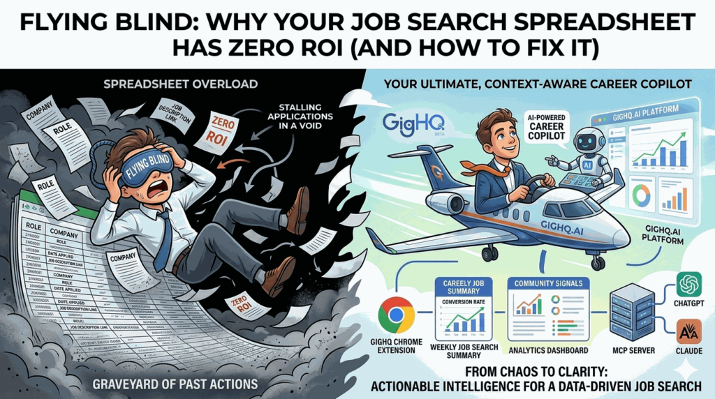 Flying Blind: Why Your Job Search Spreadsheet Has Zero ROI (And How to Fix It)