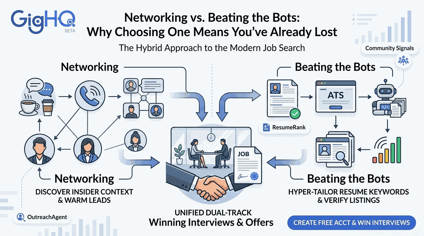 Networking vs. Beating the Bots: Why Choosing One Means You’ve Already Lost
